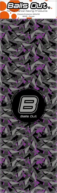 #BOCP - BALLSOUT UNIVERSAL CHASSIS PROTECTOR - 400X130 - PURPLE