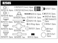 #B2505 - MUGEN Front Shock Kit MSB1