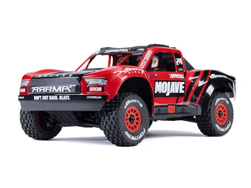 #ARA2104T1 - ARRMA 1/18 Mojave GROM 4wd Desert Truck RTR Mega w/Lipo USB Chg - RED|BLACK