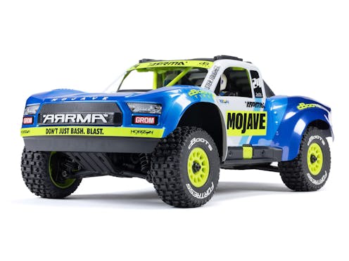 #ARA2104T2 - ARRMA 1/18 Mojave GROM 4wd Desert Truck RTR Mega w/Lipo USB Chg - BLUE|WHITE