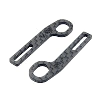 #RCM-HRPUL-E2 - RC Maker Horizontal Rear Post Body Mounts ULTRA LITE - Carbon Extensions