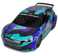 #BD-RX-190FRS2H - BITTY DESIGN SKODA FABIA RS RALLY2 CLEAR BODY - 190MM