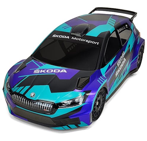 #BD-RX-190FRS2H - BITTY DESIGN SKODA FABIA RS RALLY2 CLEAR BODY - 190MM
