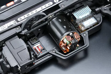 Yokomo RS2.0 Set Montaggio Servo In Alluminio/Grafite Blu - YOKRS-203AS Per Modellismo RC