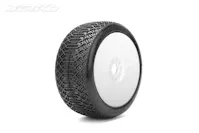 #JK1009CUSRW - Jetko J One Comp. Ultra Soft Belted 1:8 Buggy on White Revo Rims (2)