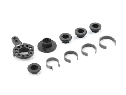 #DY293352 - HUDY ALU FIXED SERVO SAVER 1/10 TC & FWD - SET