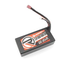 #RP-0768 - RUDDOG 3000mAh 50C 7.4V LiPo Short Stick Pack Battery with T-Plug