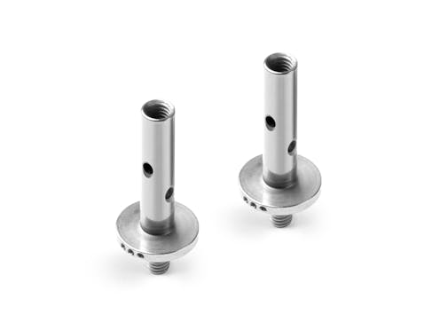 #XR372261 - XRAY X12 KINGPIN 4MM WITH HOLES - 1.0� 3 DOTS - NICKEL COATED (2)