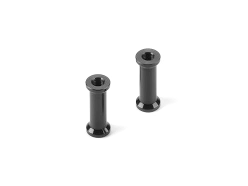 #XR373078 - XRAY ALU REAR BRACE MOUNT 15.5MM - BLACK (2)