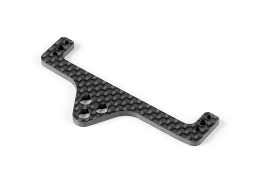 #XR373558 - XRAY X12 CARBON REAR POD UPPER PLATE FOR 1-PIECE CHASSIS