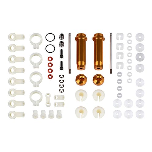 #AS6420 - TEAM ASSOCIATED RC10/T REAR SHOCK KIT 1.32 IN (PR) GOLD