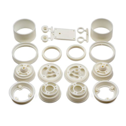 #AS6643 - TEAM ASSOCIATED RC10 WHEELS FRONT & REAR - WHITE