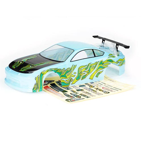 #FTX6596BL - FTX BANZAI PRE-PAINTED BODY SHELL W/DECALS & WING - BLUE