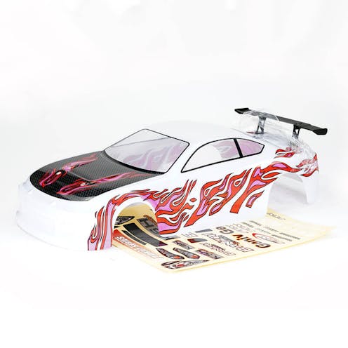 #FTX6596W - FTX BANZAI PRE-PAINTED BODY SHELL W/DECALS & WING - WHITE