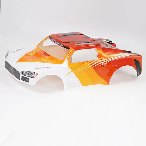 #FTX6989WO - FTX ZORRO BRUSHLESS PAINTED ORANGE/WHITE BODYSHELL