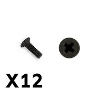 #FTX9750 - FTX TRACER COUNTERSUNK SCREWS KM2.5*8MM