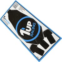 #1U-300015 - 1up Racing Stacked logo CF look chassis skin (AE B7 or B7D)