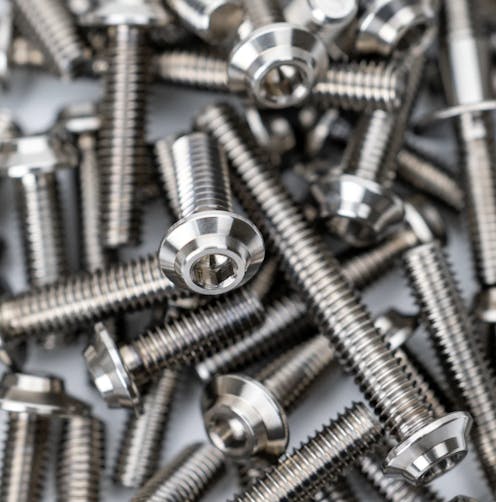 #1U-710954 - Pro Duty Titanium Upper Screw Set - Raw Titanium - 73 pcs (Schumacher Mi9)