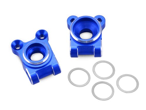 #JC2536-1 - JConcepts B74 Aluminum rear hub carriers, blue – set