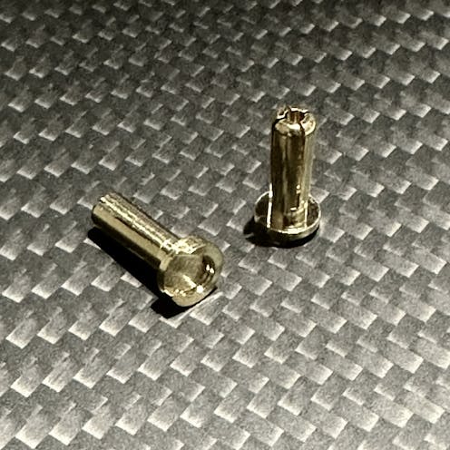 #B-TZ-100017S - ZOMBIE 4MM SHORT MALE CONNECTOR - 2PCS