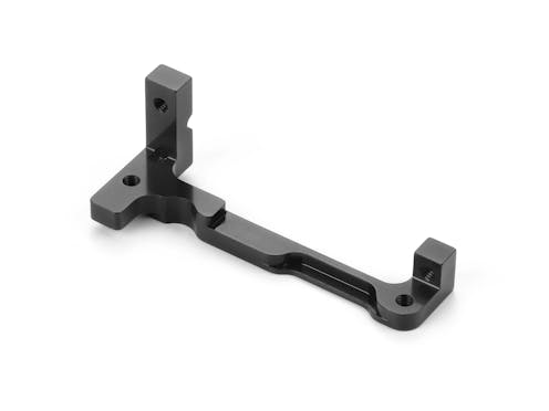 #XR306222 - XRAY X4 ALU SERVO MOUNT - BLACK - ONE-PIECE - SWISS 7075 T6