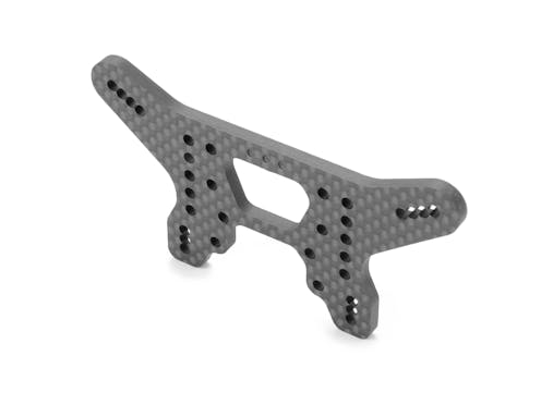 #XR363088 - XRAY CARBON SHOCK TOWER FOR HS BULKHEAD - 3-DOTS - REAR
