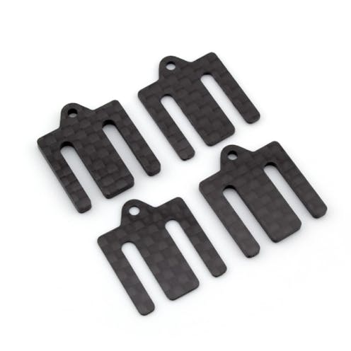 #AV10188 - Avid carbon fibre front roll centre adjustment shim set - 4 pcs (Associated B7)