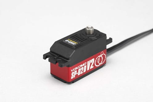 #SP-02DV2R - Yokomo SP-02D Low Profile RWD Drift (0.093s/12.0kg/6.0V) Coreless Servo - Red