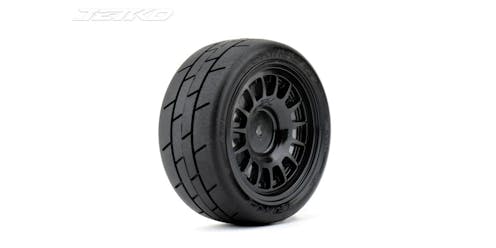 #JK3204RB - Jetko EX Formula 1/10 Slicks Tyre Black Wheel 12mm Hex (4)