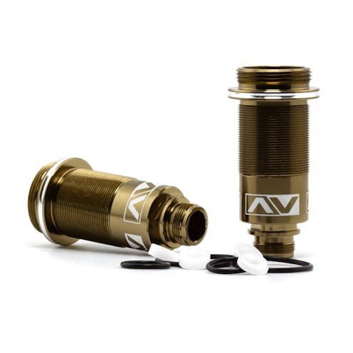 #AV10180-R-AV - AVID - AVANT COATED - 13MM THREADED SHOCK BODIES - 27.5MM - PR (AE B6, B7 OR B74)