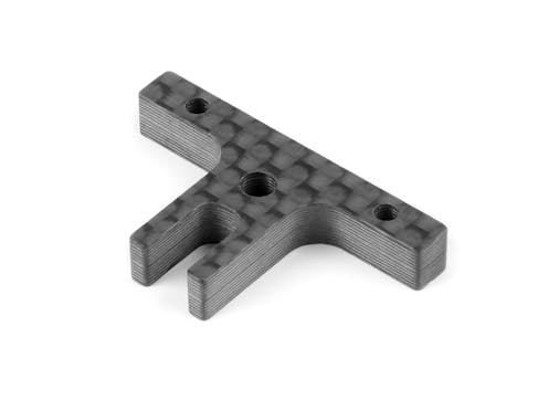 #XR376136 - XRAY X1 CARBON MIDDLE BATTERY BACKSTOP FOR 1-PIECE CHASSIS