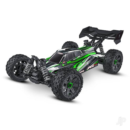 #TRX90154-4-GRN - Traxxas Jato 4X4 BL-2S 1:8 4WD RTR Racing Buggy, Green (+ TQ 2-ch, BL-2S, 3300kV, Clipless Body)