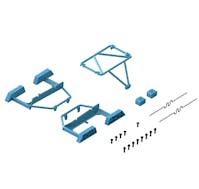 #ARA-1569 - Armma Desert Truck Body Roll Cage Set, Blue: GROM