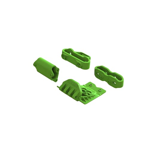 #ARA320791 - Armma Lower Skid And Bumper Mount Set - Green