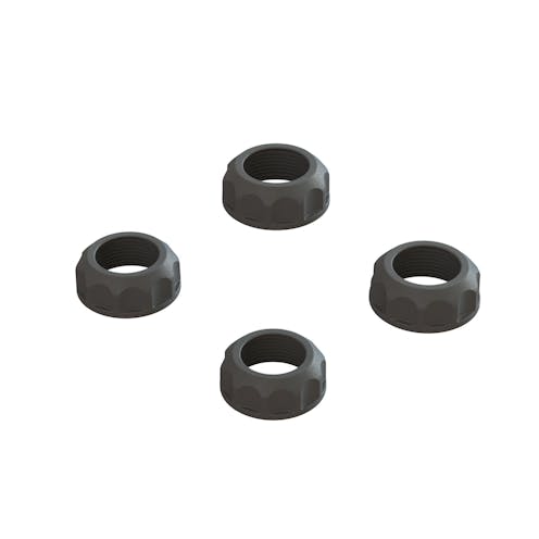 #ARA330828 - Armma Shock Cap (4): 4X4 - Black
