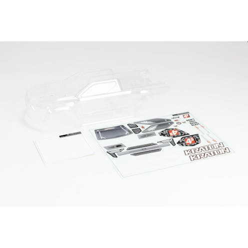 #ARA402320 - Armma 1/10 Clear Body with Decals and Window Masks: KRATON 4X4 BLX
