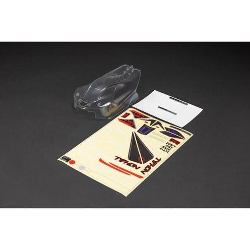 #ARA406170 - Armma 1/8 Clear Body with Decals: TYPHON 4X4