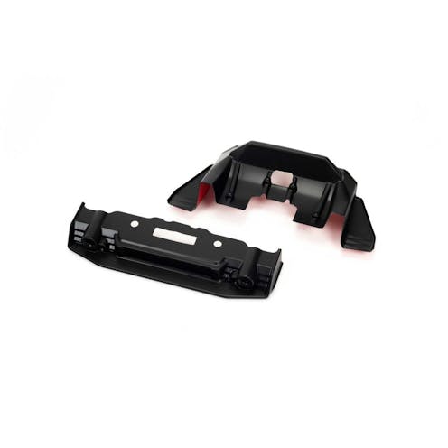 #ARA410008 - Armma FELONY Painted Splitter And Diffuser Black/Red