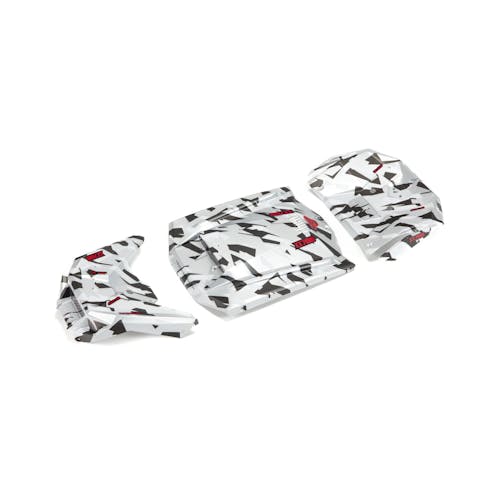 #ARA411022 - Armma Exterior Body Panels Painted, White Camo: FIRETEAM