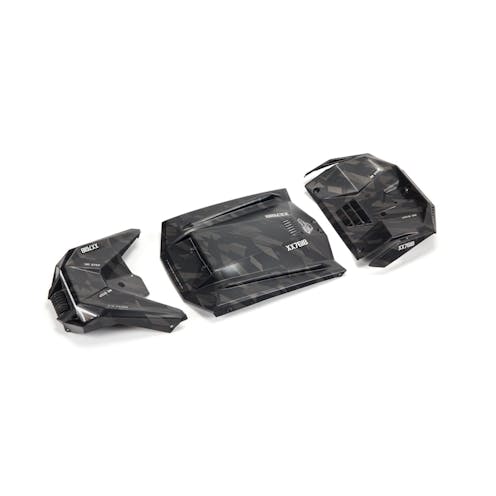 #ARA411023 - Armma Exterior Body Panels Painted, Black Camo: FIRETEAM