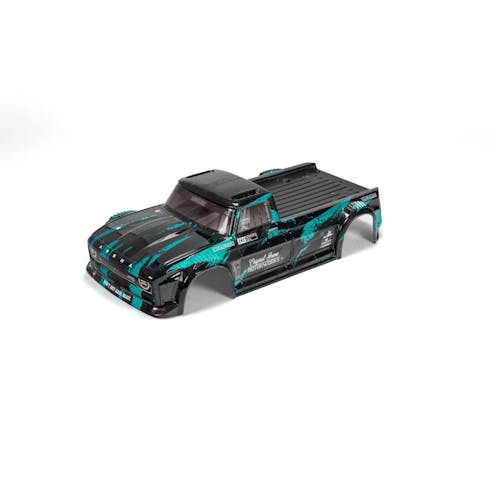 #ARA414008 - Armma 1/8 Finished Body, Black/Teal: INFRACTION