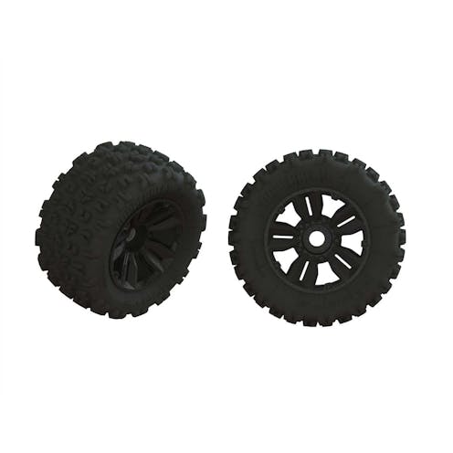 #ARA550061 - Armma Dboots 'Copperhead2 S-Block MT' 8S Tire Set Glued 24mm H (2)