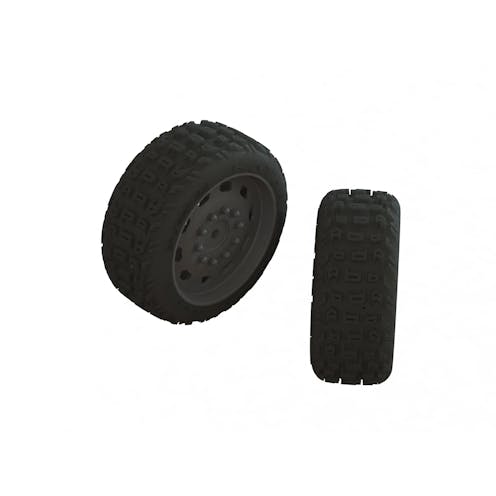 #ARA550083 - Armma dBoots KATAR 35/085 2.4 Tyre Set Glued (1 Pair)
