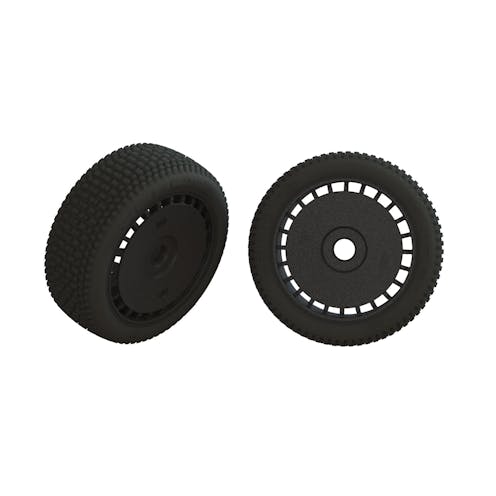 #ARA550098 - Armma dBoots Exabyte Glued Tyre Set, Black (2)