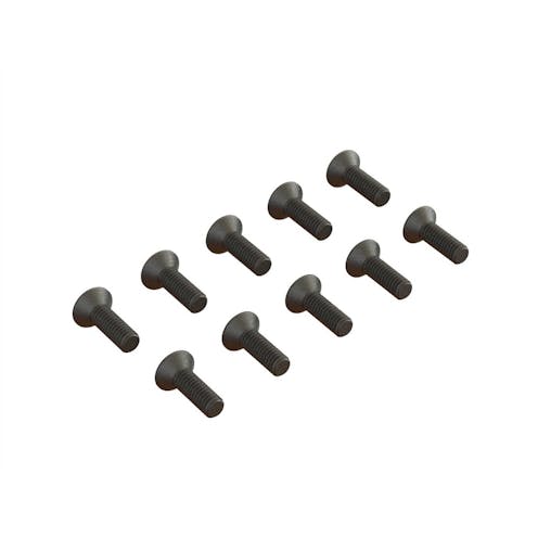 #ARA702005 - Armma Flat Head Hex Machine Screw M2.5x8mm (10)