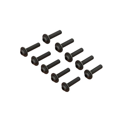 #ARA721418 - Armma BUTTON HEAD SCREW FLANGED M4x18mm V2