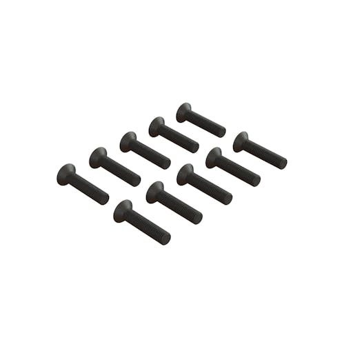 #ARA722314 - Armma Flat Head Hex Machine Screw, M3x14mm (10)