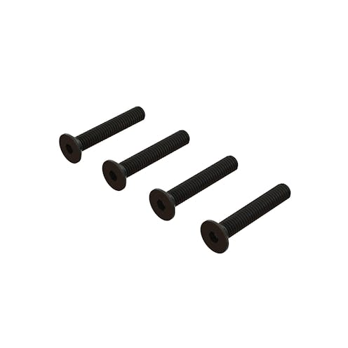 #ARA722424 - Armma Flat Head Hex Machine Screw M4x24mm (4)