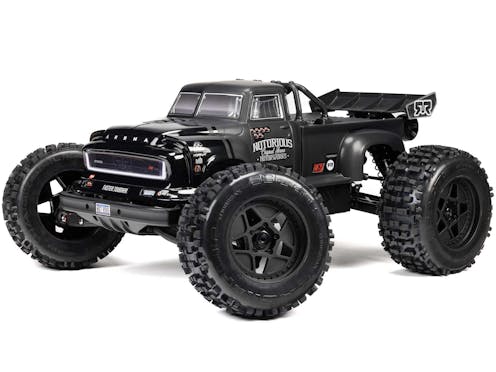 #ARA8611V6T1 - ARRMA 1/8 NOTORIOUS 6S V6 4X4 BLX Stunt Truck RTR - Black