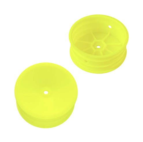 #ABM40005-Y - ABM - 1:10 BUGGY WHEEL - FRONT - 2WD WIDE - 2PCS - YELLOW